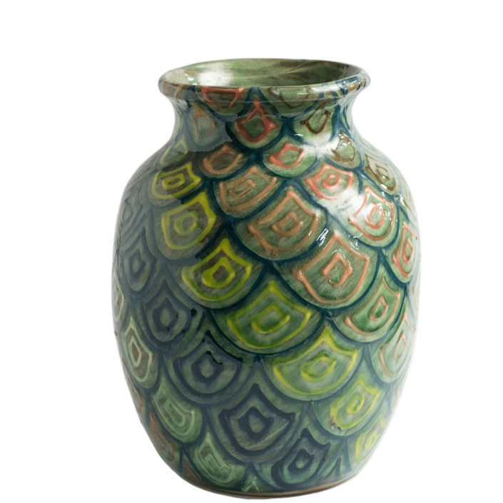 Large Round Ginger Vase or Lamp