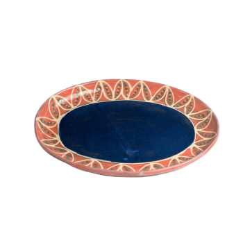 Oval Platter - Medium - Watermelon Pea Pods